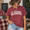 Alabama Shirt, Alabama Game Day Shirt, Crimson Football Tee, Comfort Colors Shirt, Distressed Collegiate Tee, Alabama Football Shirt